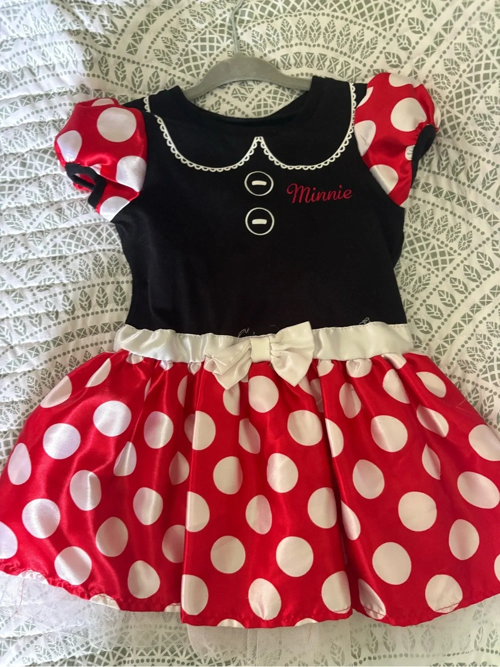 Disney Minnie Mouse Red, White & Black Polka Dot Costume Dress